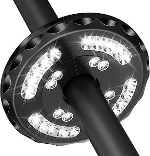 Patio Umbrella Lights, Rechargeable 28 LEDs Cordless Umbrella Pole Light for Patio Umbrellas, Camping Tents and Other Outdoor Use, 2 Level Dimming Switch