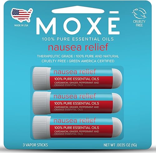 Miniatura 7 de MOXE Palitos inhaladores nasales para náuseas, mezcla de aceites esenciales totalmente naturales, jengibre, cardamomo, menta, naranja dulce,