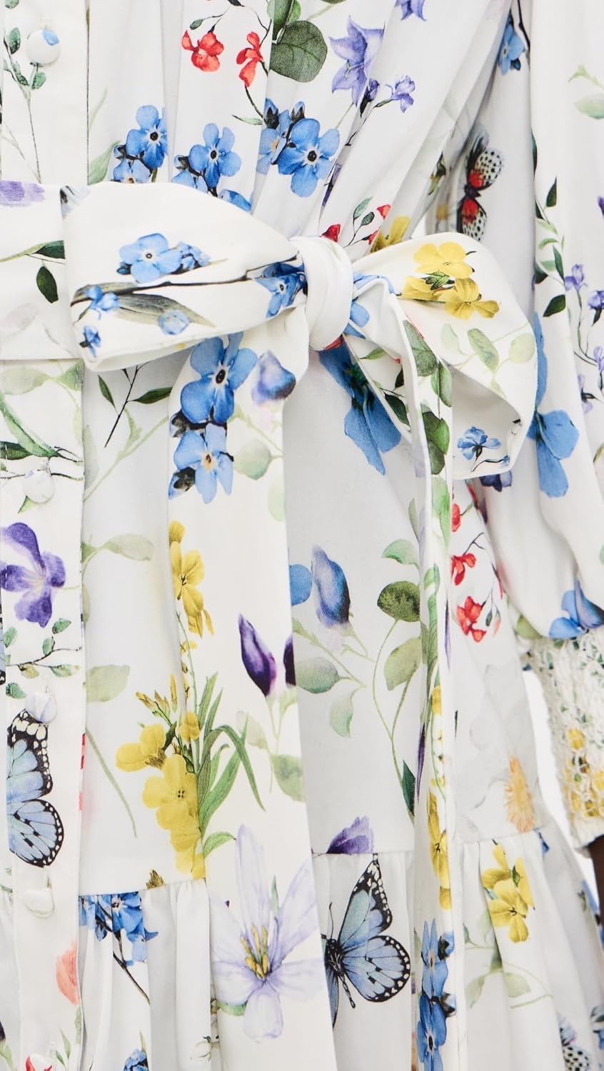 alice + olivia Women's Cora Tiered Mini Shirt Dress