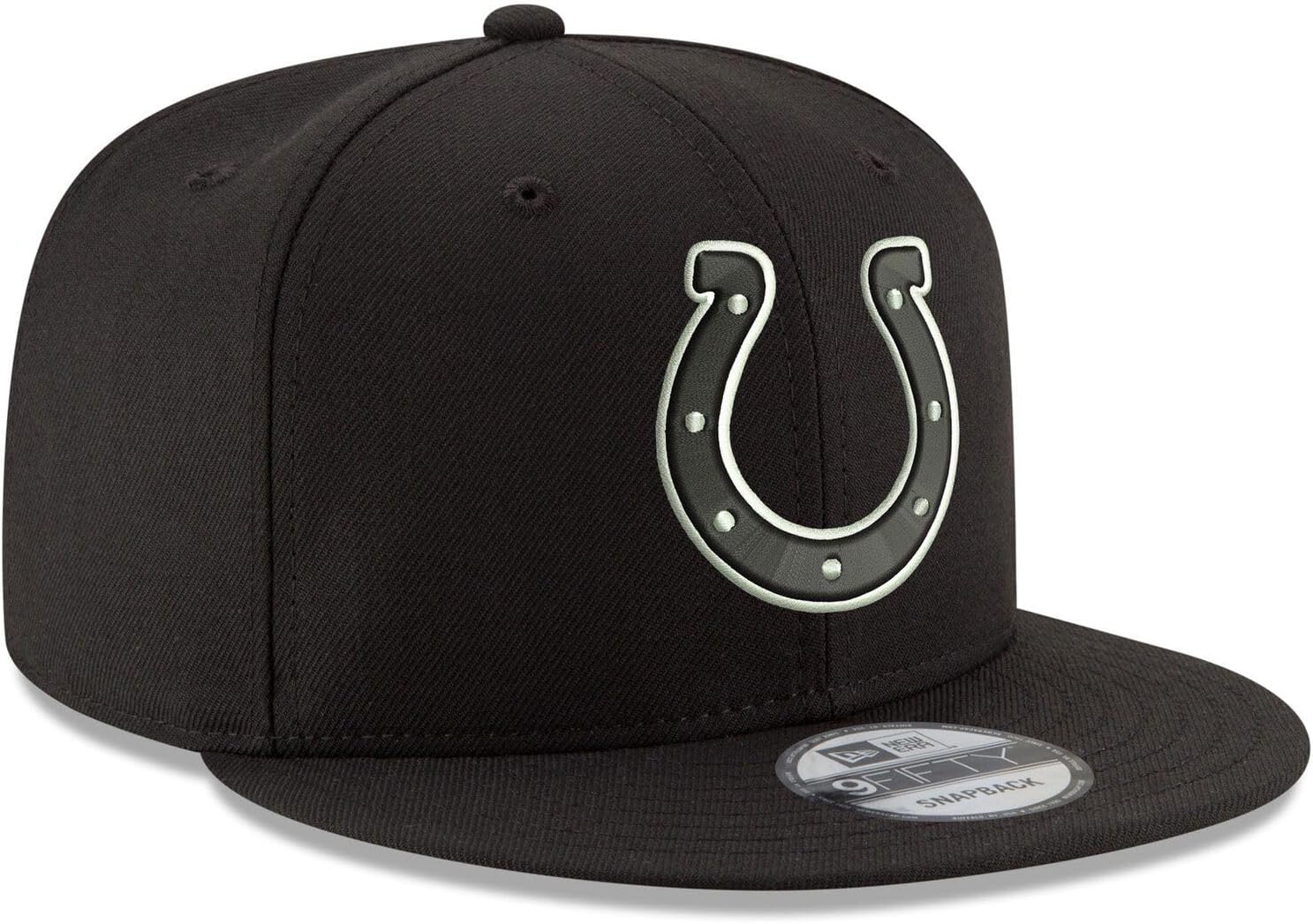 New Era NFL 9FIFTY Black White Adjustable Snapback Hat Cap One Size Fits All - Image 3