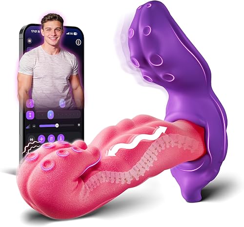 Butt Plug Vibrator Sex Toys - Prostate Massager Anal Toys with Head Snap Motion 