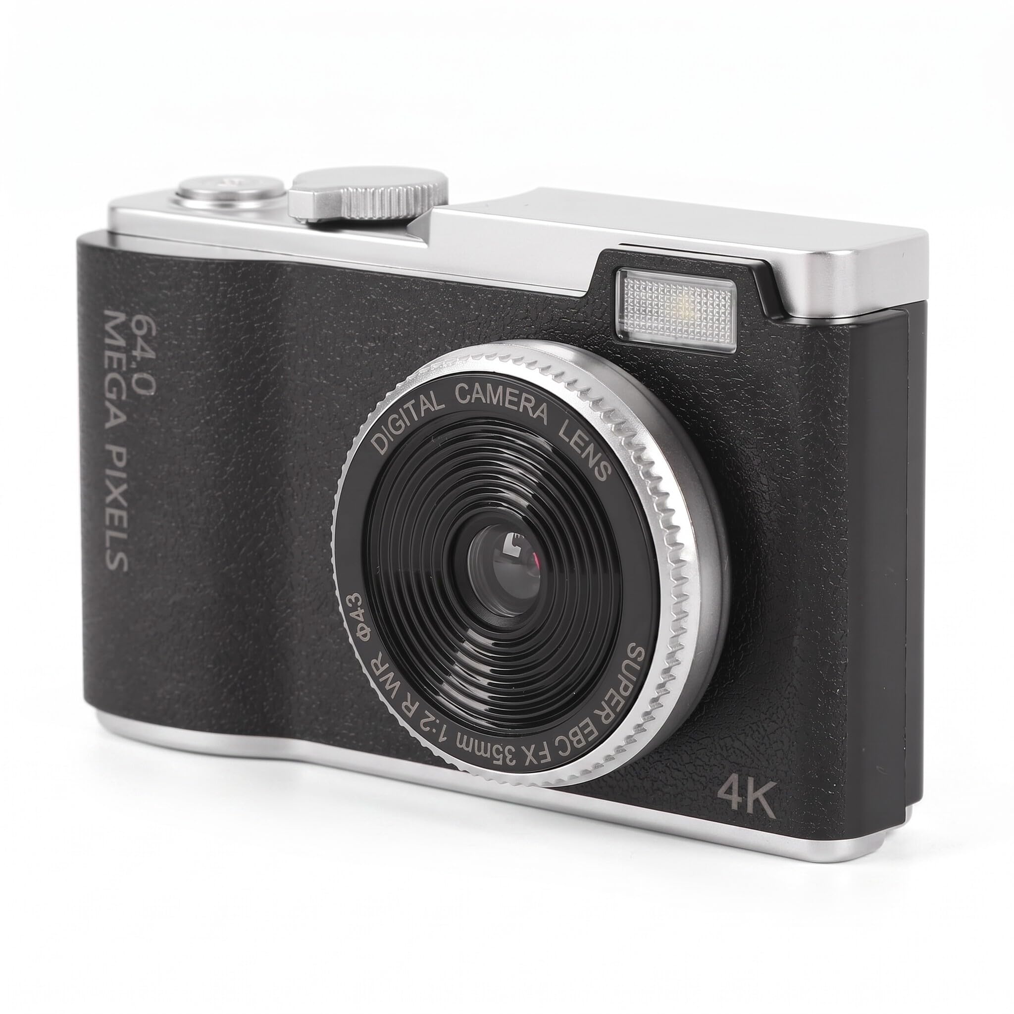 GOWENIC Cámara CCD Digital Vintage 4K HD para Estudiantes y Principiantes, Cámara Selfie para Grabación en Casa y Actividades Escolares con Pantalla a Color IPS Zoom Digital de 16X (64GB)