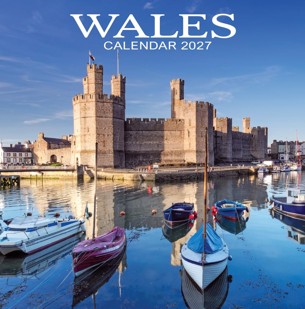 2027 Wales Calendar: Wales - Square Wall Calendar - Month to View - 12 Months