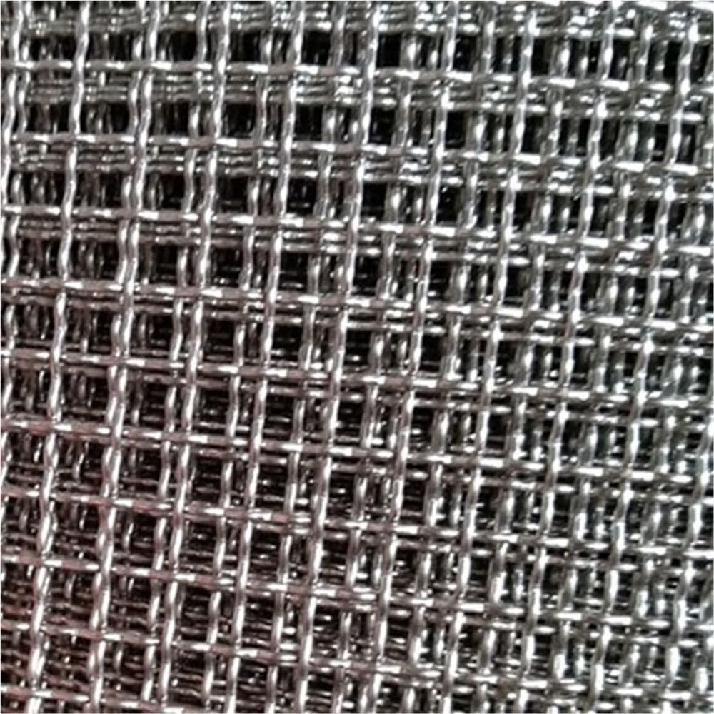 Malla metálica de 1 metro/rollo, fabricada en acero inoxidable 304, malla de alambre ondulado tejido, con relieve (1 unidad).(10MM*0.8MM*1METER)
