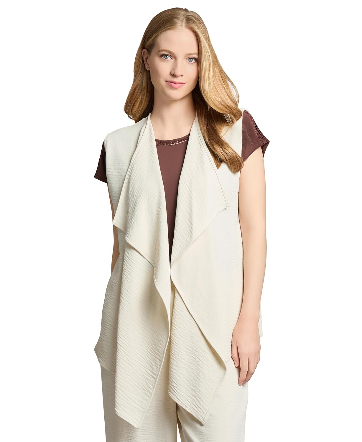 Jones New York womens Jones New York Womens Cascade Front Vest