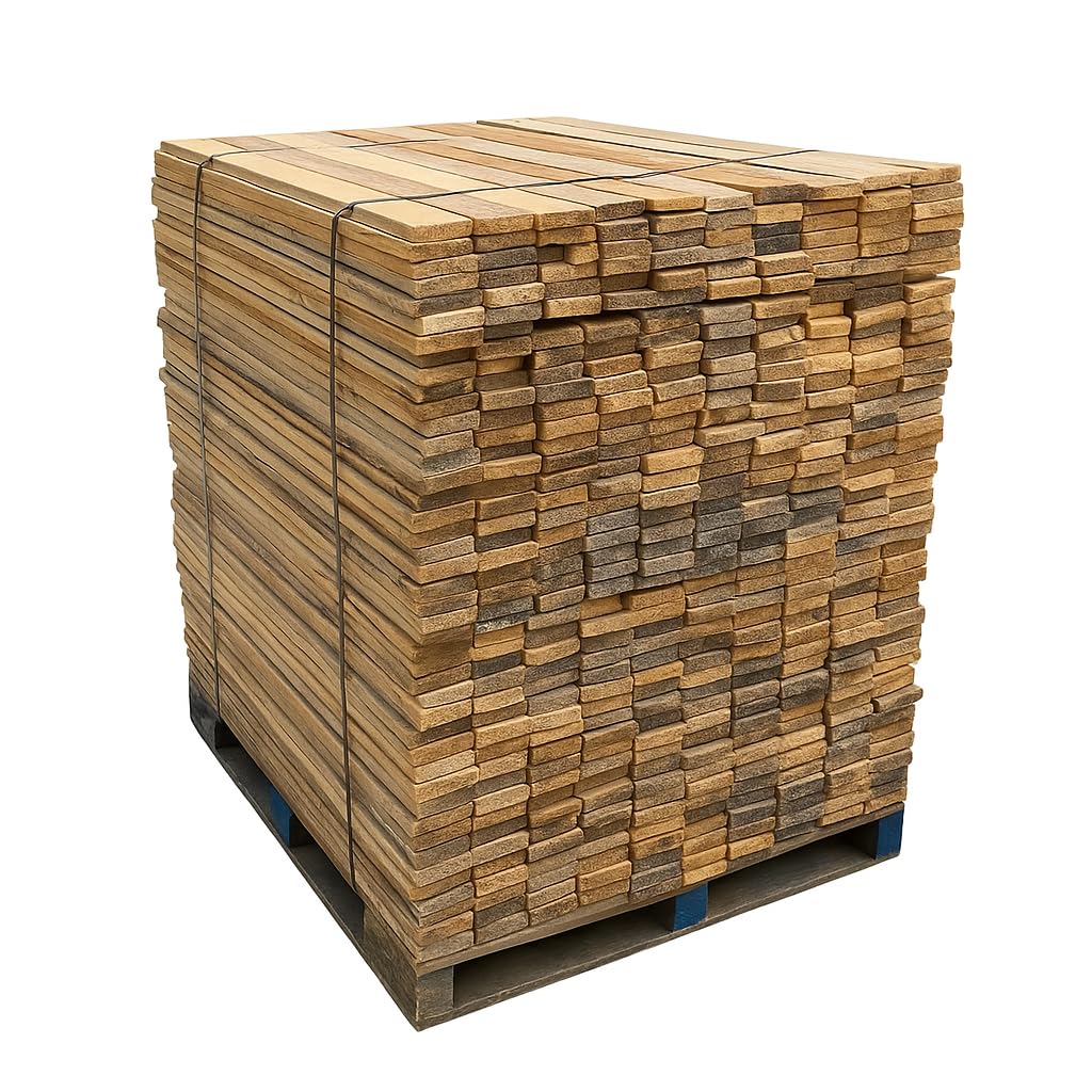 Pallet Board Co. Nail Up Application Rustic Reclaimed Wood Pallet Boards | Natural Barn Wood Style Paneling Planks for Accent Walls, Ceilings (700 Bulk Boards, Approx. 500 Square feet)
