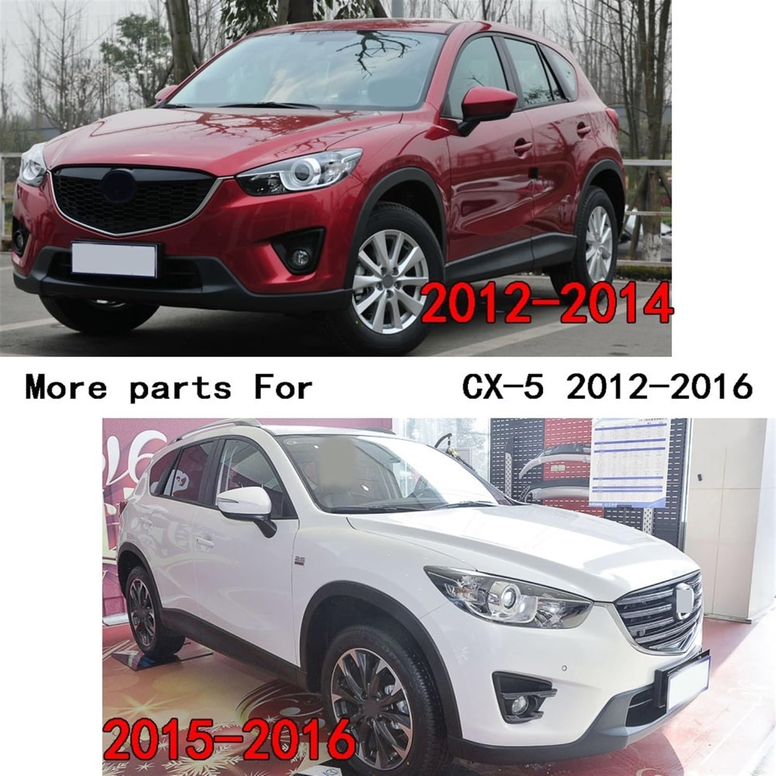 2 szt., dla Mazdy, CX-5 CX5 2012 2013 2014 2015 2016, rama