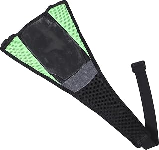 BESPORTBLE Bike Sweat Guard with Adjustable Straps and Phone Pouch, Lightweight Mesh and Nylon Bike Handlebar Sweat Cover for Indoor Cycling Training and Endurance Activities