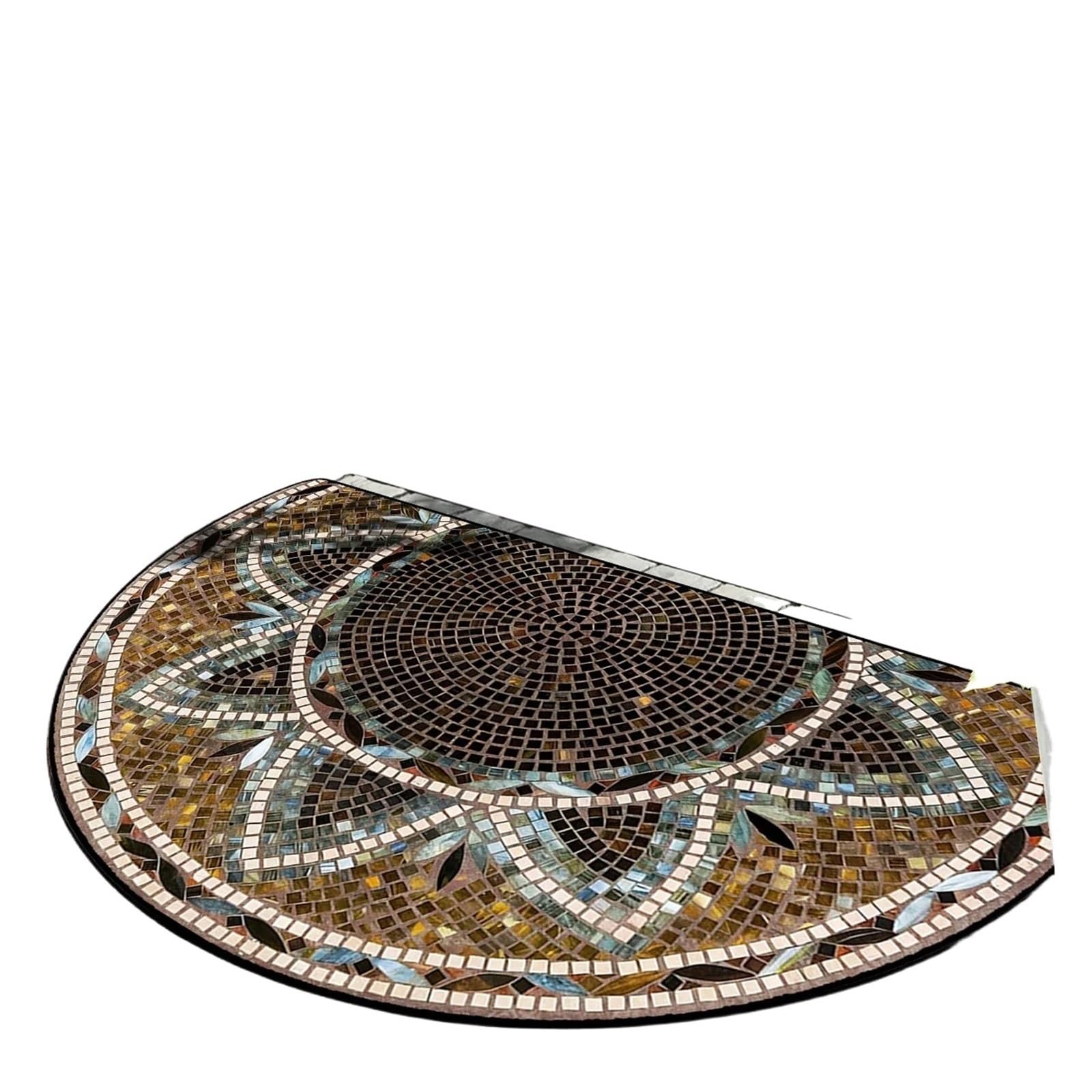 Paillasson non-slip floor mat vintage pour entrée de balcon géométrique