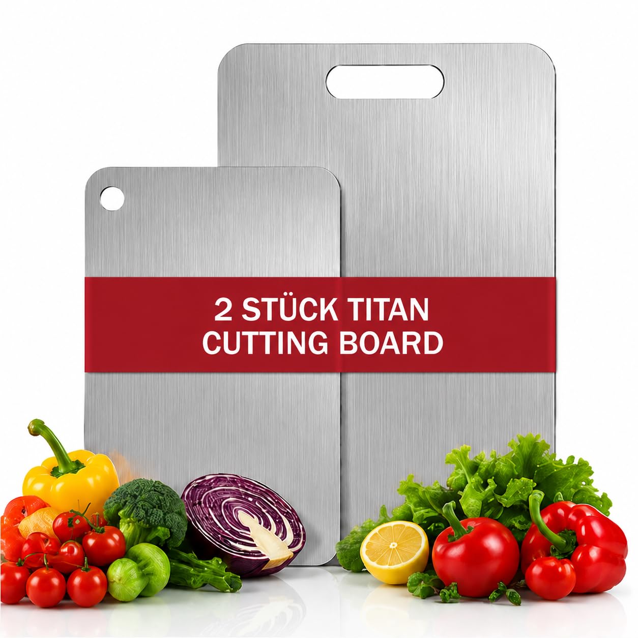 Planche de à découper inox pour préparer et servir vos repas en famille