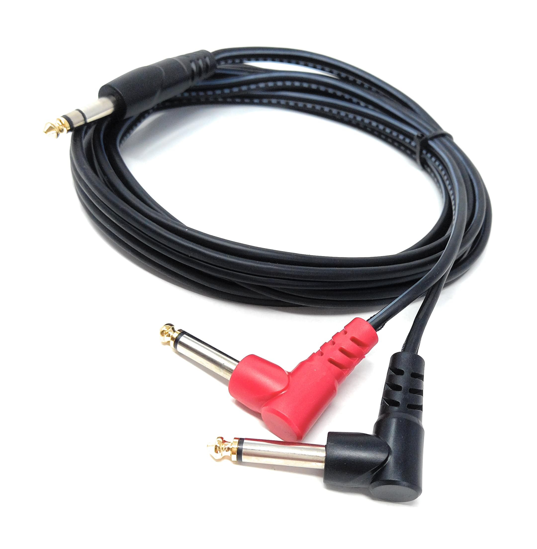 DRUT 3m 6.35mm 1/4" Stereo Jack to 2 x Mono Jacks Audio Cable Lead for Music Instruments Mixer, AMP, Guitar 10ft - Image 3