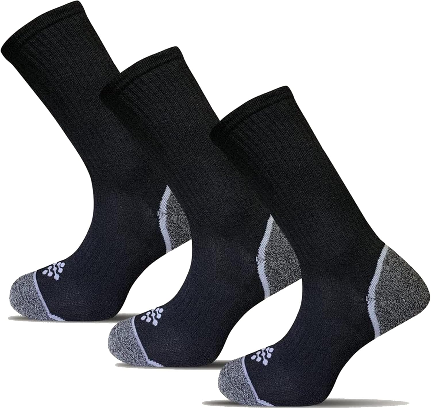 True Energy Men's Crew Socks - Sport Socks with Compression + Infrared - 3 Pairs - Image 3