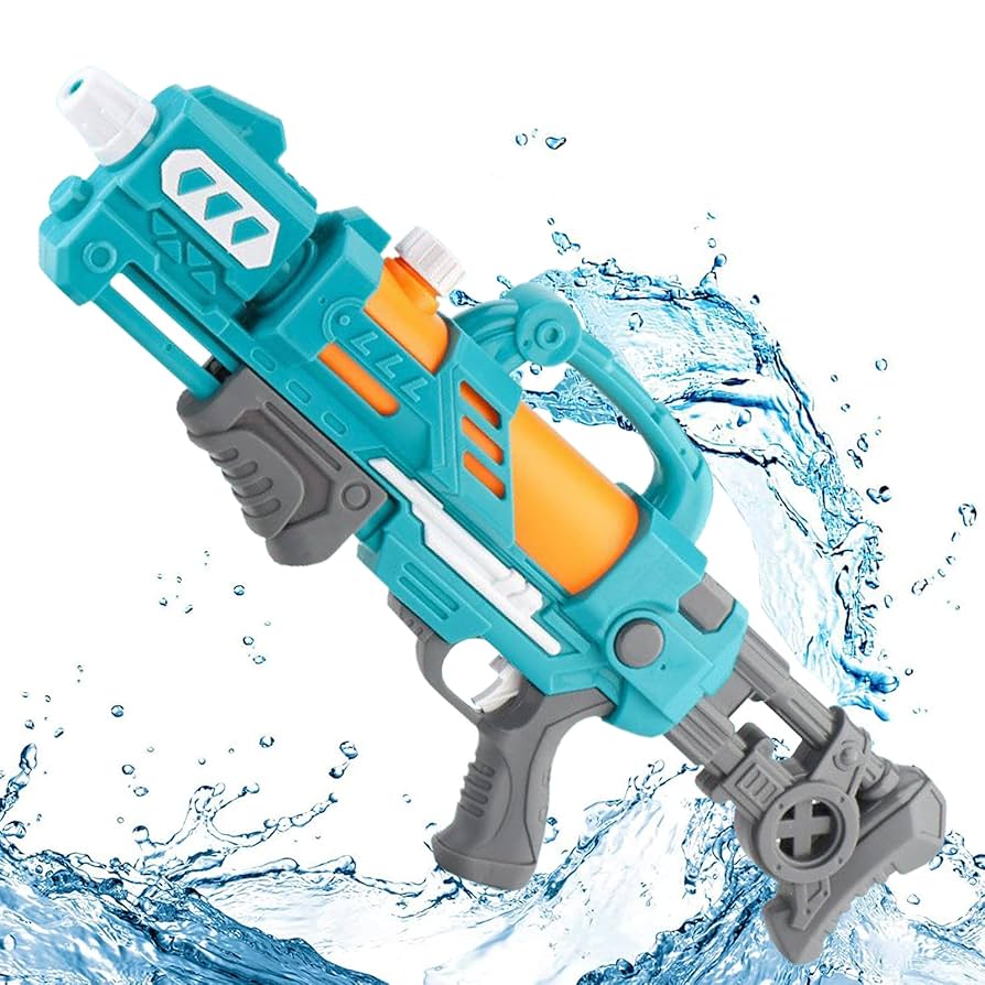 Amazon | ウォーターガン 水鉄砲 高速連発 超強力飛距離 約8-10m
