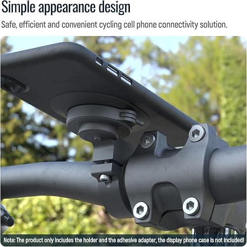 Vista 7 de Bike Phone Mount,Motorcycle Phone Holder with Universal Adapter,Out Front Bicycle Handlebar Mount for Mountain Road EBike,Scooter,Moto,MTB,Quick 【1ª