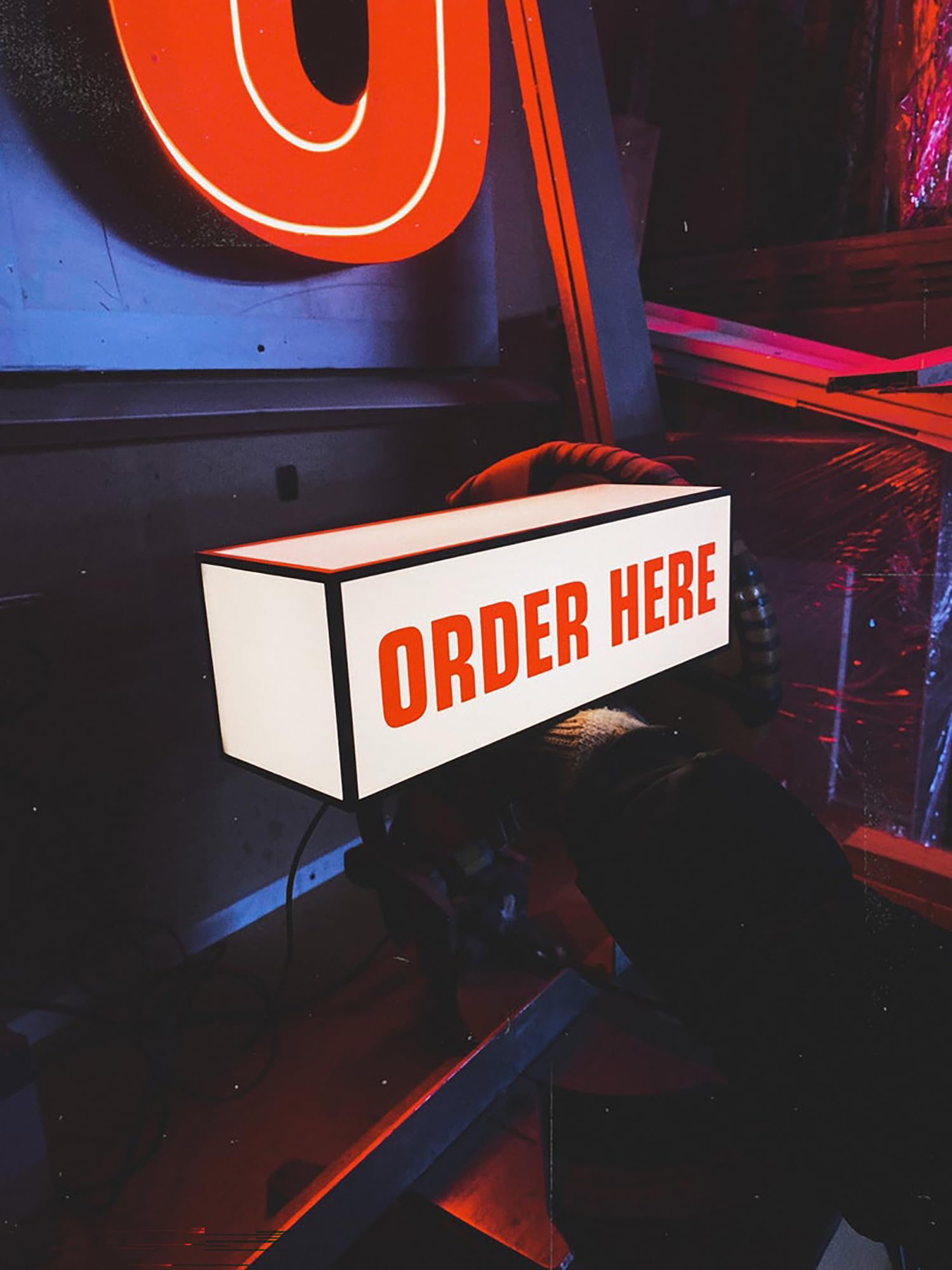 ORDER HERE RGB LED Neon Lightbox with Remote Control Professional Studio Podcast Radio Lights Sign for Cinema Cafes Home Wall Decor USB Powered