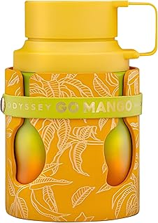 Armaf Odyssey Go Mango Tropical Collection – Fruity, Woody, Amber, Vanilla – Eau de Parfum Spray Long-Lasting Fragrance for Unisex, 3.4 Ounce / 100 ml