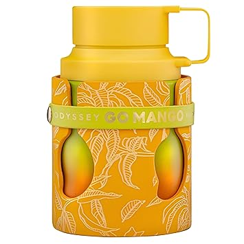 Armaf Odyssey Go Mango Tropical Collection Fruity, Woody, Amber, Vanilla Eau de Parfum Spray Long-Lasting Fragrance for Unisex, 3.4 Ounce / 100 ml