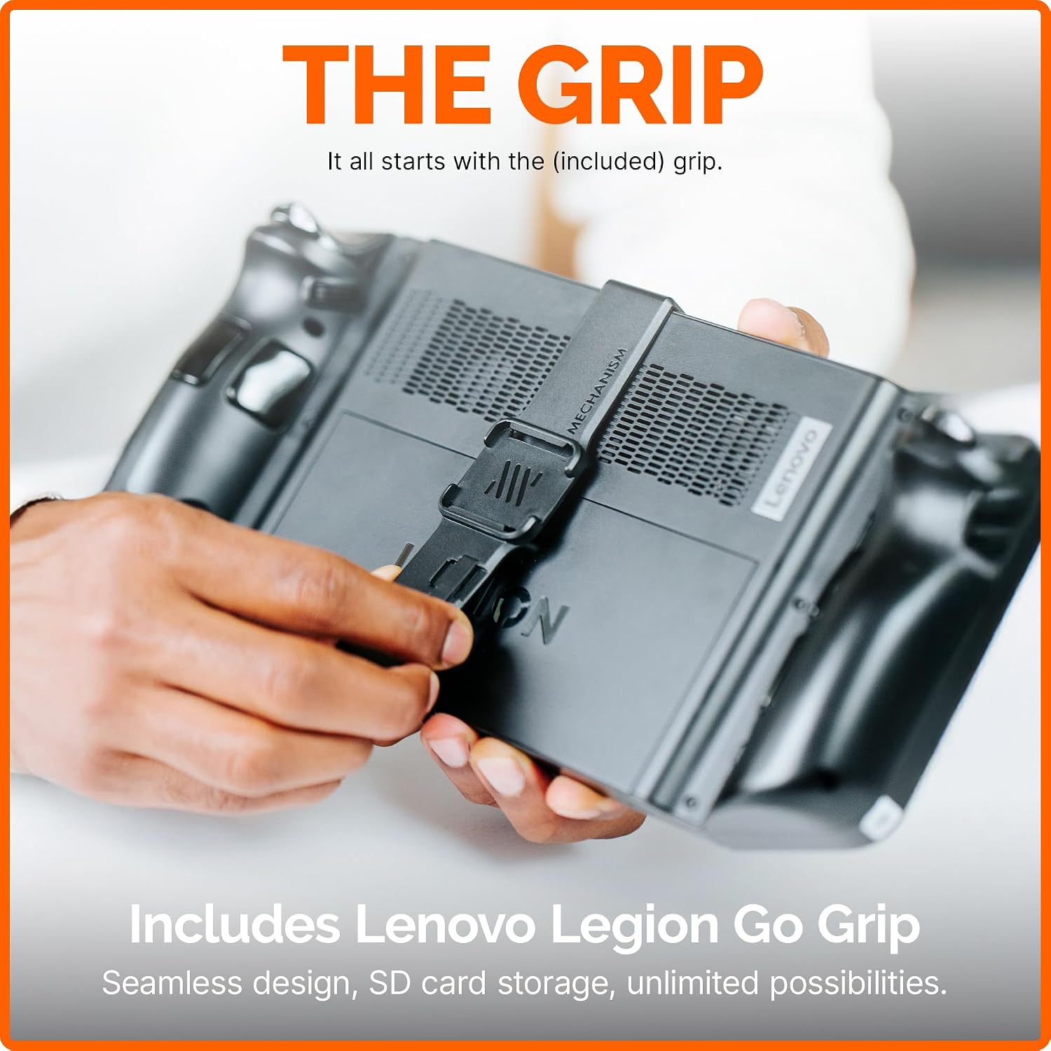 Mechanism Gaming Pillow for The Lenovo Legion Go | Experience Zero Gravity Gaming with Our Cushion for Gamers | Ridiculously Soft & Machine Washable Pillow for Video Games (Legion Go Grip)