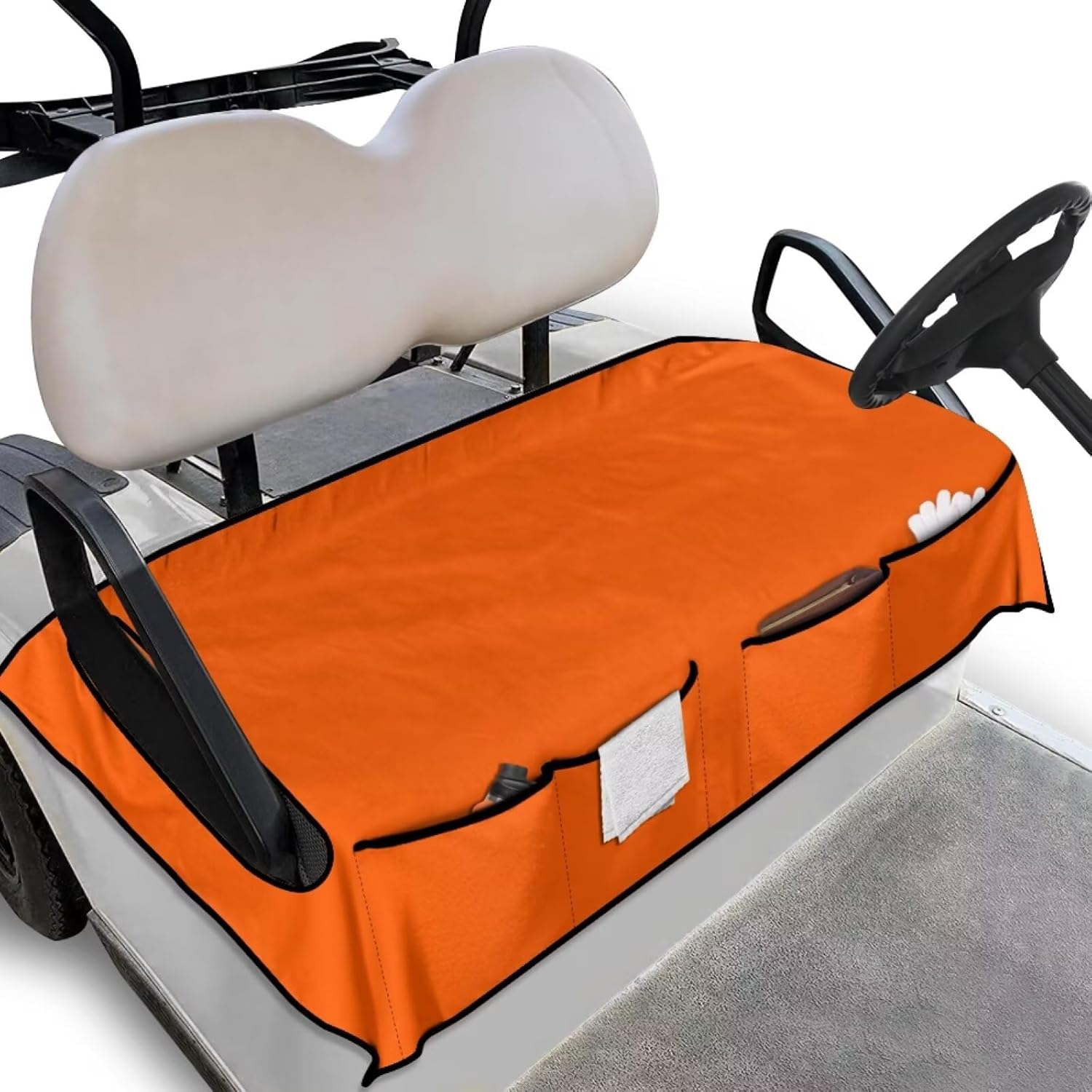 Universal Golf Cart Seat Covers for Women Men Non-Slip Golf Cart Seat Towel Blanket Golf Cart Accessories