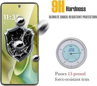 WFTE 2-Pack for Motorola Moto G86/G86 Power/Cubot X100 5G Screen Protector,Anti-Drop & Anti-Scratch Protection Film,Bubble-Free,HD Clear Premium Tempered Glass For Motorola G86 5G,Case-Friendly
