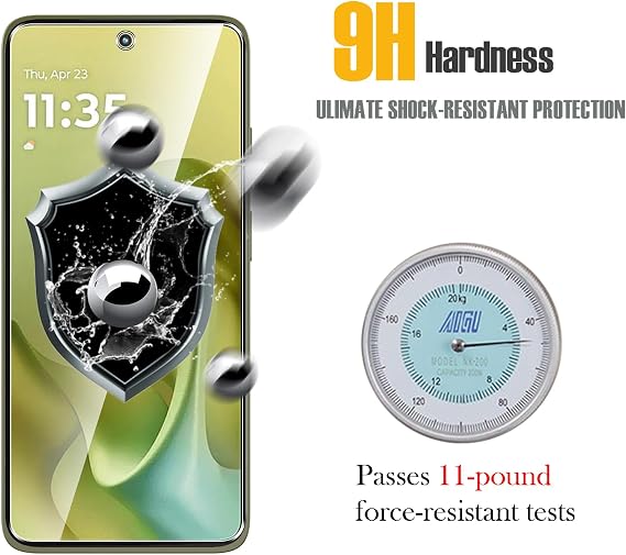 WFTE 2-Pack for Motorola Moto G86/G86 Power/Cubot X100 5G Screen Protector,Anti-Drop & Anti-Scratch Protection Film,Bubble-Free,HD Clear Premium Tempered Glass For Motorola G86 5G,Case-Friendly