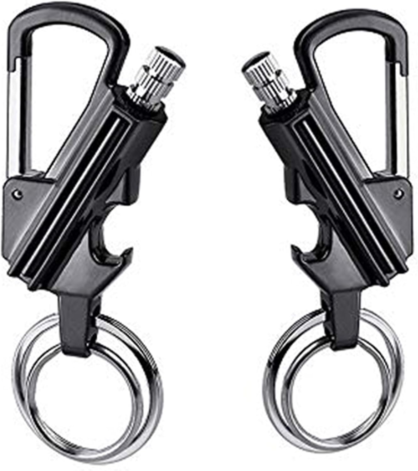 Keychain Lighters Refillable Kerosene Waterproof Forever Matches Lighter for Outdoor Survival Camping Hiking(2-Pack 1)