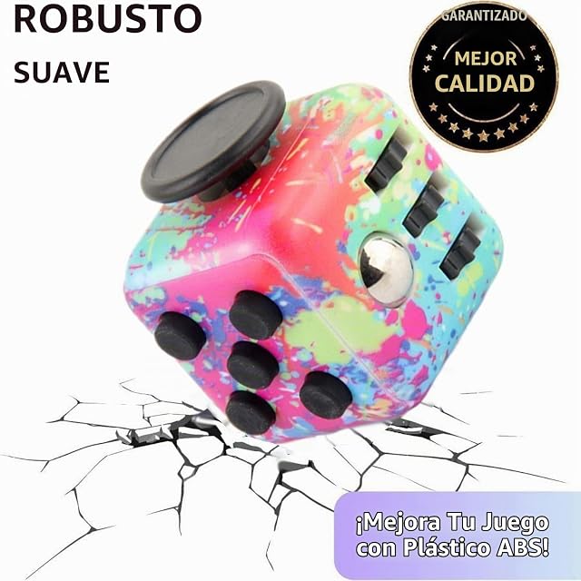 Foto 4 de 8 de Steemjoey 2 Piezas Juguete Antiestrés Stress Cube, Cubo Anti-estrees