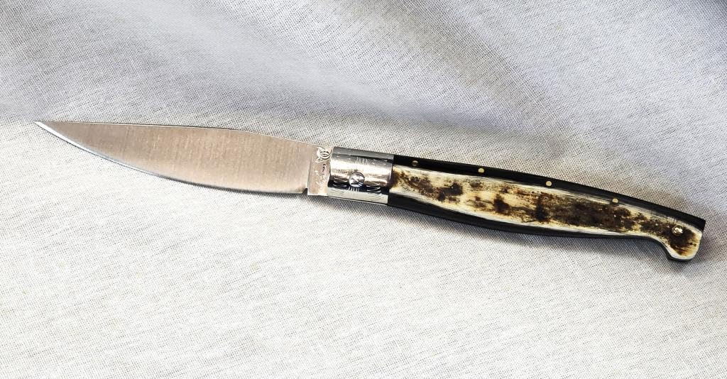 Coltello Da caccia Sardo PATTADA Artigianale TASCABILE MANICO IN CORNO SARDEGNA da COLLEZIONE Coltelli sardi artigianali coltellino fatto a mano