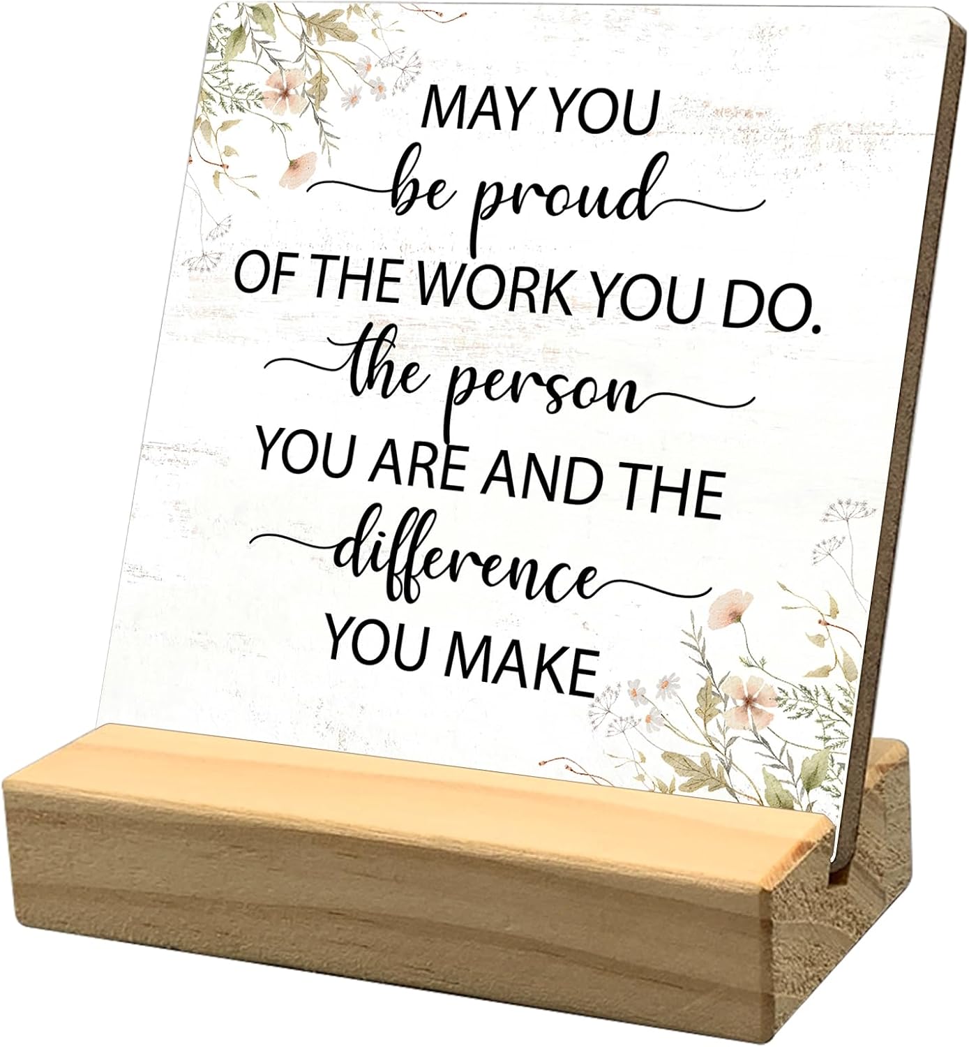 Mtrgdn Inspirational Motivational Desk Decor Sign,Office Gifts for Women