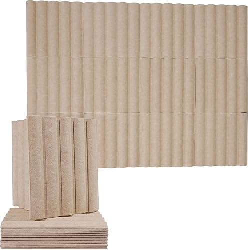 Miniatura 9 de Paneles acústicos, paquete de 12 paneles de pared autoadhesivos insonorizados hexagonales, 14 x 12 x 0.4 pulgadas, paneles de pared acústicos