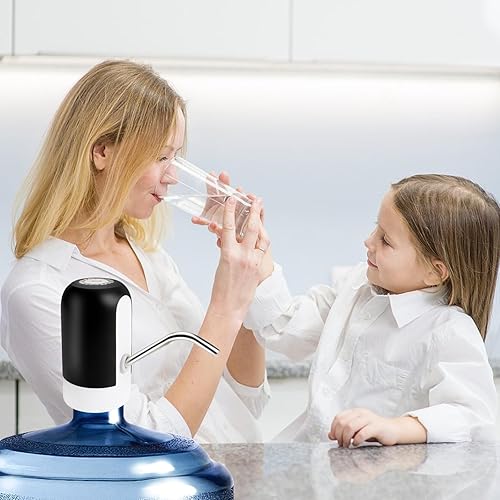Miniatura 7 de DEFUTAY Dispensador de agua de 5 galones, bomba universal para botella de agua, dispensador automático de jarra de agua con interruptor y USB, para
