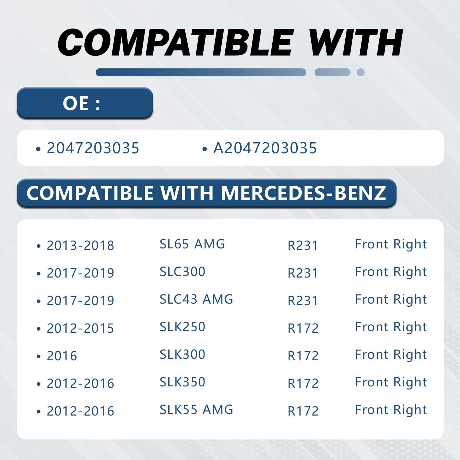 KELOKE Door Latch Lock Actuator Compatible with Mercedes-Benz 2010-2019 E250, E350, GLK250, GLK350, SL400, CLS550 and More Models, Front Right Passenger Side, Replace# 2047203035、A2047203035