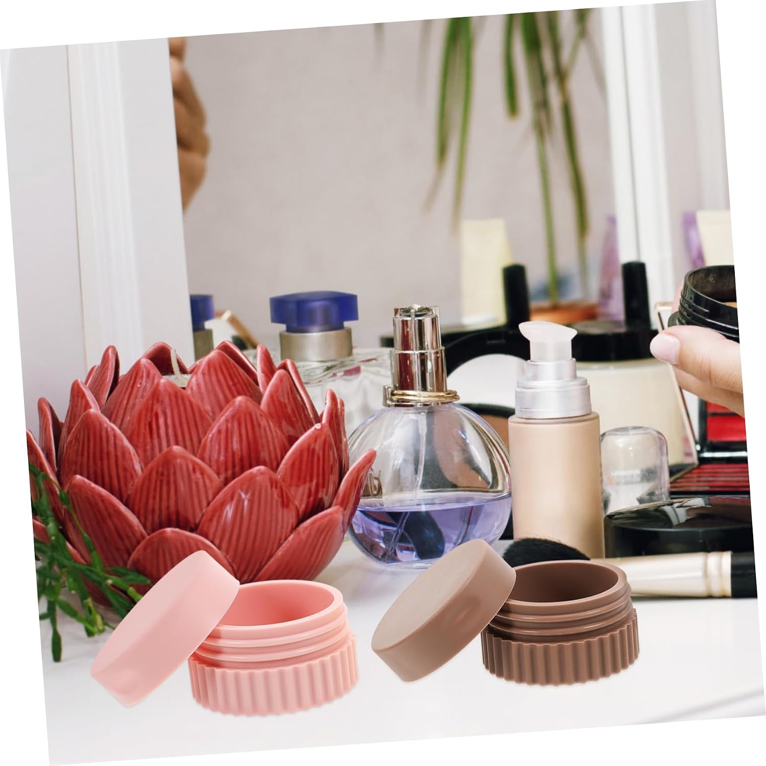 4pcs Small Silicone Travel Containers for Cream, Medicine Storage image 3