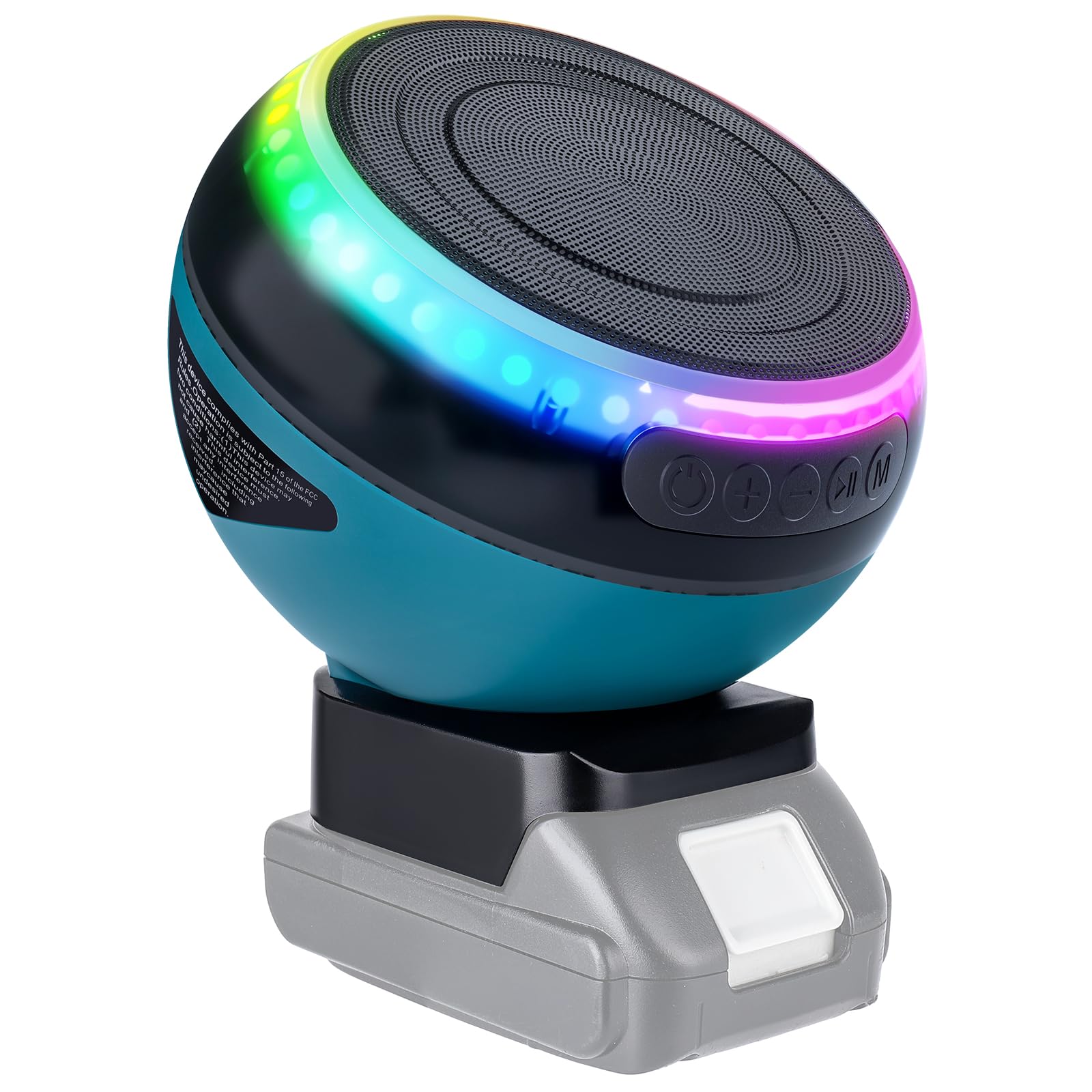 Altoparlante Bluetooth per batteria agli ioni di lio Maka 18V con porta USB Type-C Altoparlante piccolo senza fili per lavori, casa e feste  1420