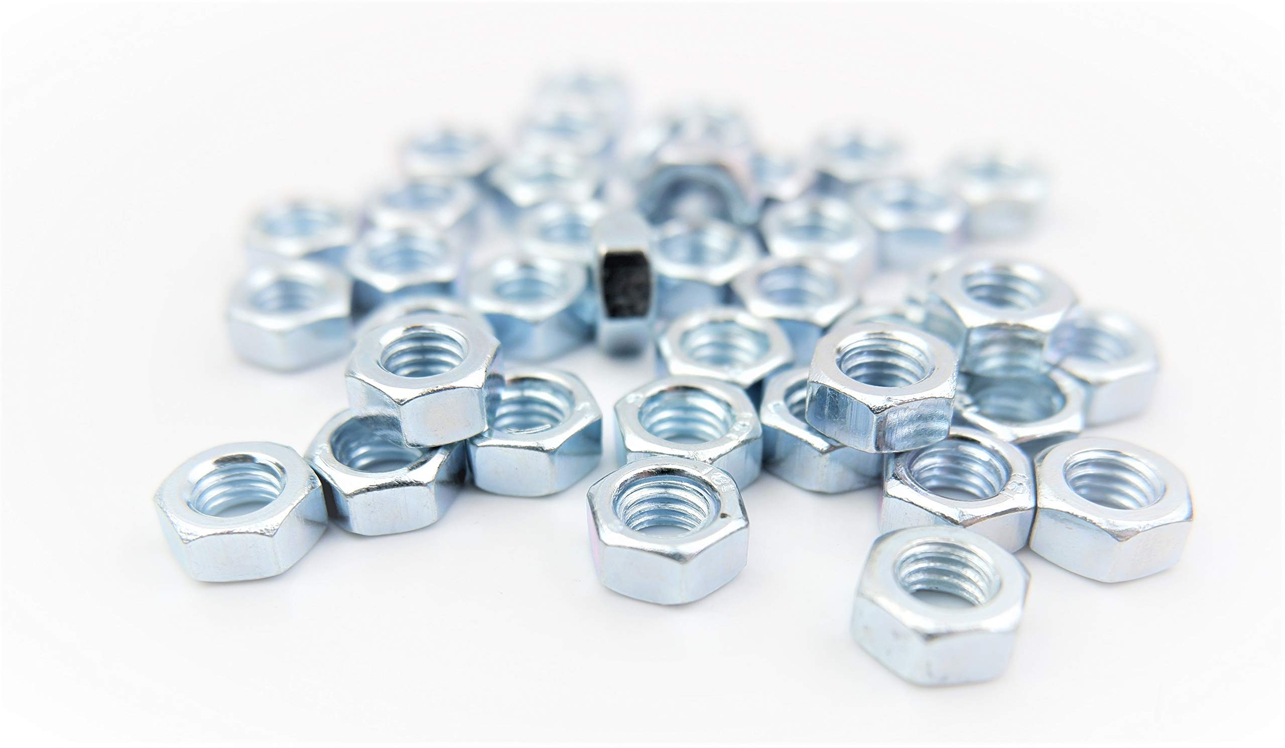 Nuts 'N' Bolts M5 (5Mm) Hex Nut - Steel (Pack Of 40) Hexagon Plain Bright Zinc Plated Bzp Grade 6 (M5)