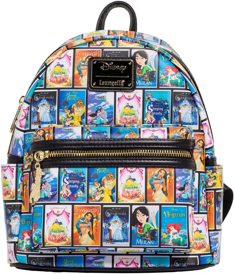 Loungefly Backpacks Disney VHS Tapes Mini Backpack Amazon.co.uk Fashion