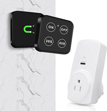 Garbage Disposal Wireless Switch Kit with 30s 60s Portable Timer Remote