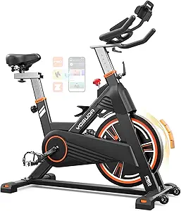 YOSUDA PRO Magnetic Exercise Bike - 350 lbs Capacity, Indoor Stationary Cycling Bike with Adjustable Seat & Handlebar, Silent Belt Drive, Large Screen Monitor, Tablet Holder