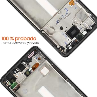 Incell Screen for Samsung Galaxy A52S 5G 2021 Screen Replacement for Samsung A528 LCD Screen SM-A528B,SM-A528N Touch Display Digitizer Assembly Repair Parts with Frame(Black No Figerprint Function )