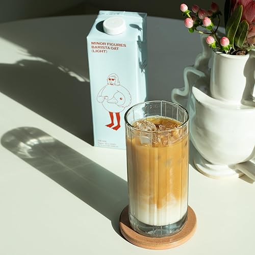 Vista 11 de Minor Figures Leche de avena Barista - Leche de avena - Leche sin lácteos para café, té y más - Cajas de cartón de 6 x 1 litro