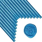 Wax Des bâtons de phoque, ANBOSE 16 pièces de colle bâtons de cire de scellement de la cire pour le sceau de cire, bâton de cire translucide pour 0.44 Inch Glue Gun, pour invitations de mariage, cartes, enveloppes
