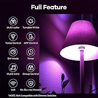 Vista 7 de Bombilla Inteligente Linkind Matter, Bombillas Inteligentes WiFi con Control Remoto, Bombilla Inteligente Compatible con Apple Home, Alexa, Google