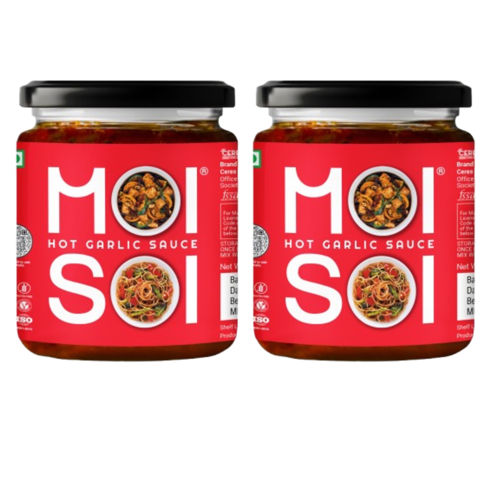 MOI SOI Hot Garlic Sauce (Pack of 2 | 175g Each | Cook - Spread - Dip | Vegan | No added MSG | No Artificial Color | Cholesterol Free) (B0BLZG87HC) Amazon Price History, Amazon Price Tracker