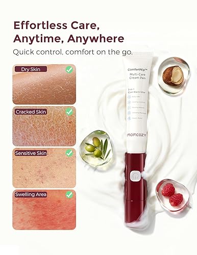 Miniatura 6 de Momcozy ComfortNip™ 3-en-1 Crema para Pezones con Calor/Frío/Vibración | Punta de Acero 316 sin Contacto, Crema Botánica para Lactancia, Regalo de