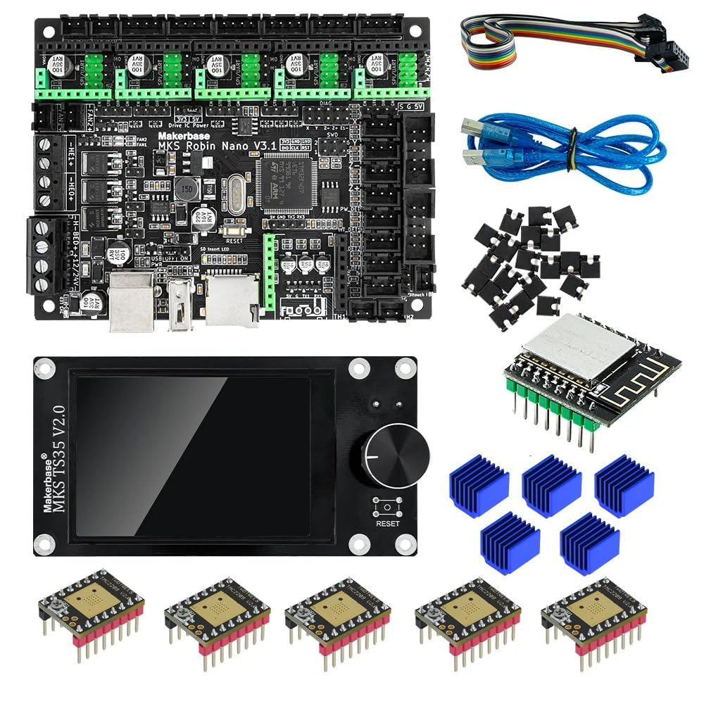 Makerbase Mks Robin Nano V3.1 Eagle 32bit Control Panel TMC2209 Motor Drive WiFi 3D Touch Screen 3D Printer Parts Motherboard (Mks Robin Motherboard) (mit TMC2209 Wifi)