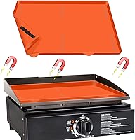 Vista 1 de Alfombrilla de silicona para parrilla de 17 pulgadas para Blackstone, cubierta protectora magnética, cubierta superior de parrilla Blackstone