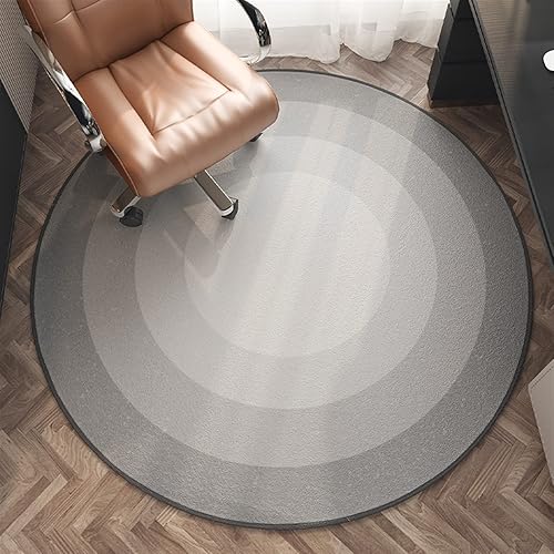 Vista 2 de Tapete redondo para silla de oficina para suelo de madera dura, computadora y juegos, tapete protector de suelo, tapete de protección de azulejos