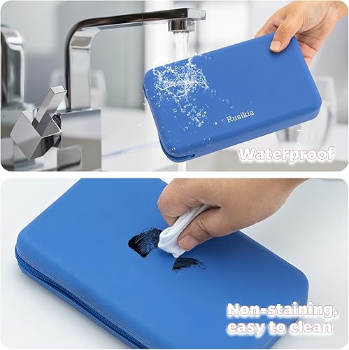 Miniatura 5 de Bolsa de maquillaje portátil para mujer, bolsas de cosméticos de viaje para mujeres, mini bolsa de cuidado de la piel, impermeable, tamaño de viaje,