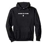 Jesus Is King Cross Christian Minimalist Religious Christ Pullover Hoodie