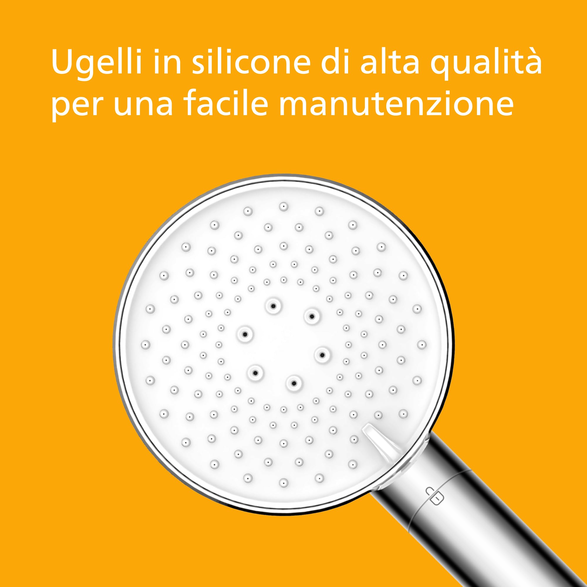 Philips Soffione doccia con filtro rimuove cloro particelle tre modalità spruzzo design rinforzante capacità filtro 1 mese